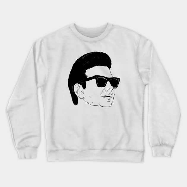 Roy Orbison Crewneck Sweatshirt by TheCosmicTradingPost